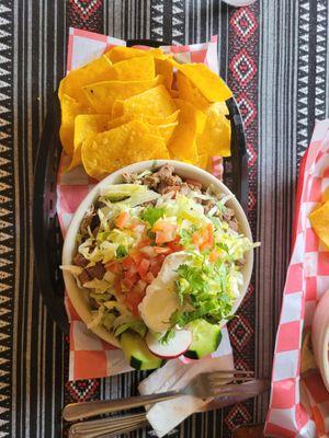 Steak rice bowl - HUGE and DELISH!