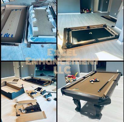 The customer requested Pool Table be assembled.