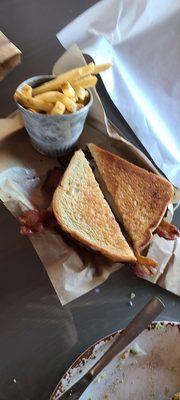 Raspberry bacon grilled cheese