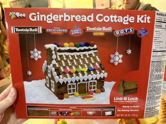 The gingerbread kit we were provided.