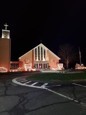 12.7.20 All lit up w/Christmas lights  :)