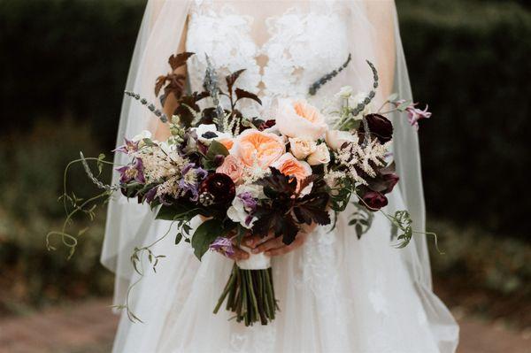 Bridal bouquet from a September wedding