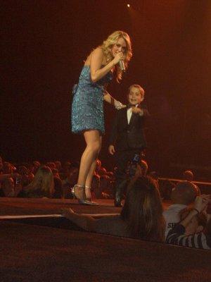 Gavin on stage w/ Carrie Underwood