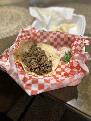 Steak taco