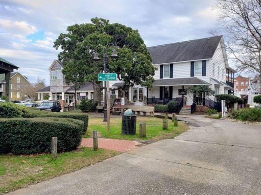 Shops on Ananias Dare St. in Downtown Manteo