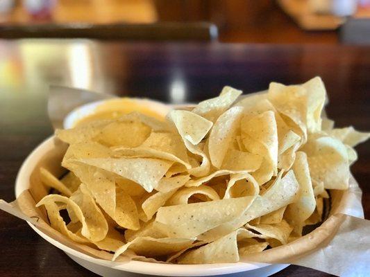 Tortilla Chips with Queso