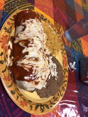 Beef burrito - huge portion!