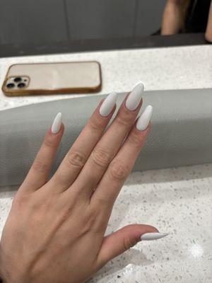 gel x white nails