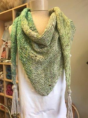 Easy Summer Shawl by Charlotte Yarn using Noro