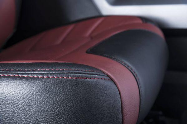 Contrasting stitching is our most popular leather upgrade