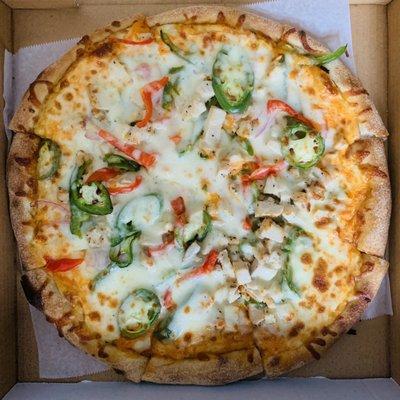 Buffalo chicken pizza