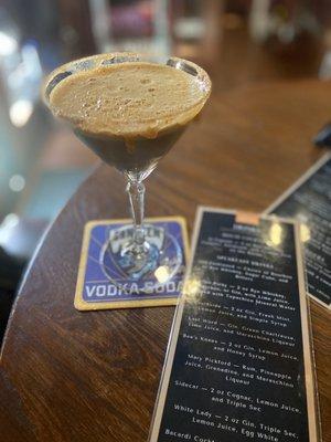 Pumpkin spice espresso martini