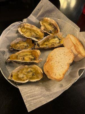 Half-dozen Char-grilled oysters