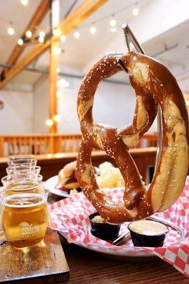 Truffle Twist Pretzel: a giant, hand-twisted Bavarian pretzel with a truffle buttered crust and lightly sprinkled with salt ($17.99).