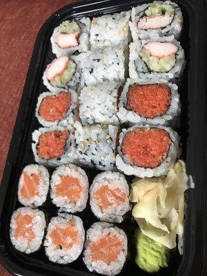 R18. Salmon Roll R16. Spicy Tuna Roll R5. Crab Cucumber Roll All fresh and delicious!