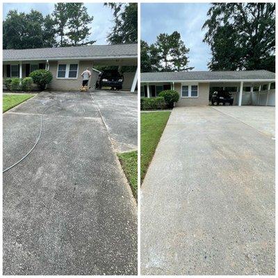 Concrete surface cleaning