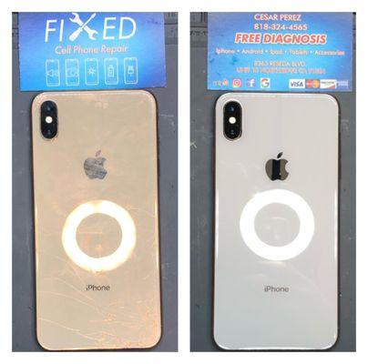 XS Max Back Glass Repair! Come in today for any repair needs!