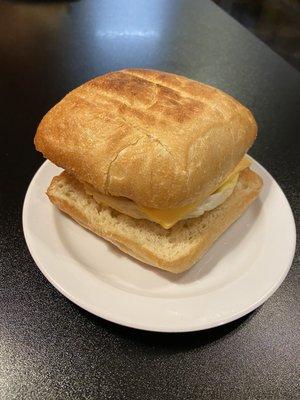 Delicious breakfast sandwiches. $4-$5