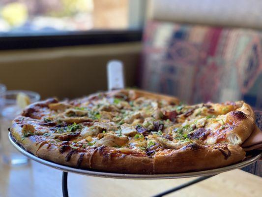 BBQ Chicken Pizza with added bacon