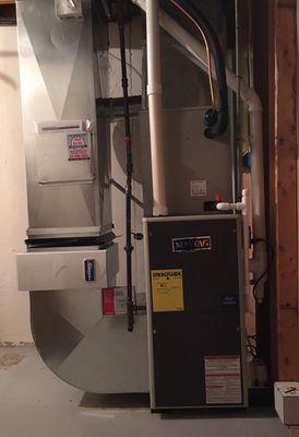 New furnace, AC, humidifier, and air cleaner