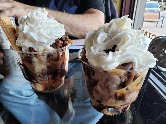 Ice cream sundaes