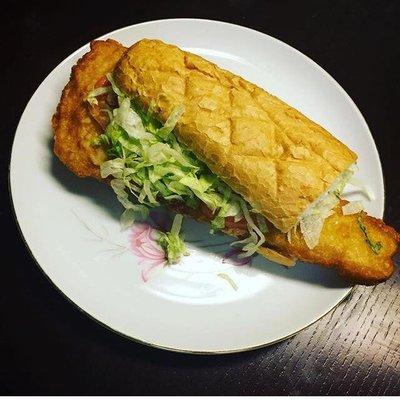 Try our 9oz. Beer battered Fish sandwich!