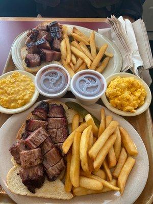 Burnt ends meal