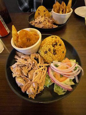 Arroz con Gandules, Pernil Asado Sunday Special, Tostones