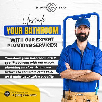 Upgrade Your Bathroom with Expert Plumbing Services. Ready to give your bathroom a makeover? Let our expert plumbers handle everything!