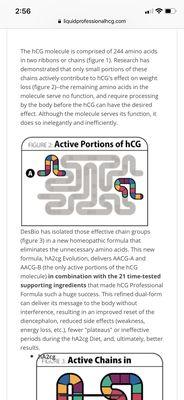 Look at the active chains of HcG.. I have the "teaching material" about this