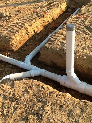 Commercial Below Grade Plumbing Rough In