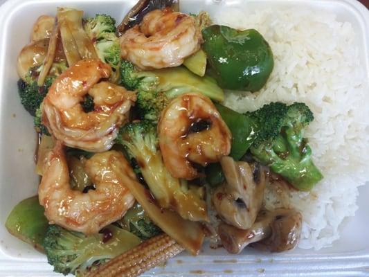 hunan shrimp lunch