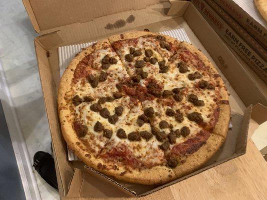 Beyond Italian Sausage Pizza