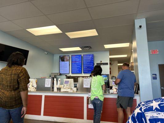 Counter for ordering your meal.