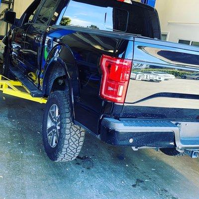 Ford F-150 painted full Left side and front after a collision