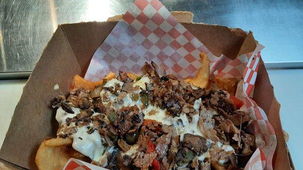 Philly Fries - "off menu" items are available for the asking!