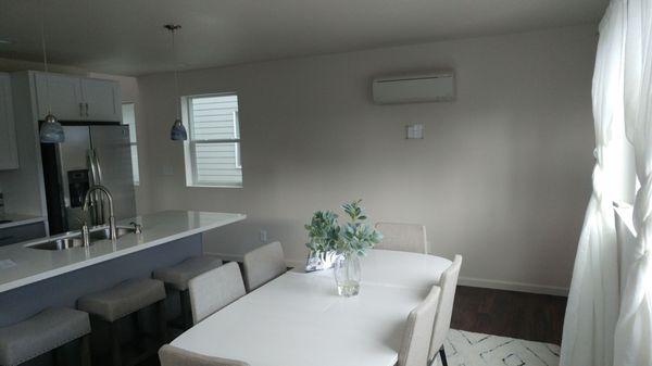 Daikin Ductless in a dining room