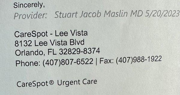 CareSpot Urgent Care of Lee Vista