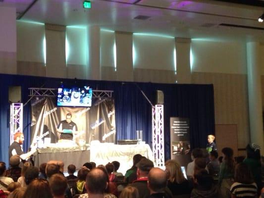 Really awesome Discover Technology science demonstration at Boise State STEM Day.