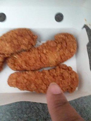 Step 2:  Open the box and see these are the size of 2 chicken nuggets placed together...