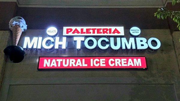 Our  business Paleteria  MICH TOCUMBO NATURAL ICE CREAM