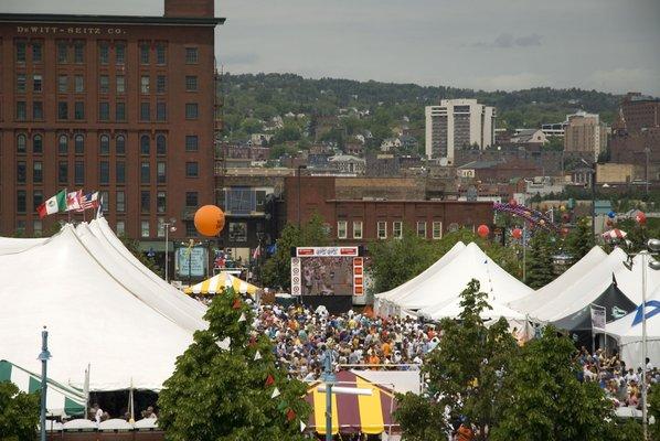 Entertainment tent area