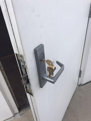 High security cassette lock installation at a business in Ontario, CA