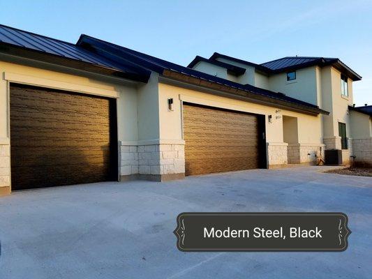 Clopay Modern Steel Collection, Black