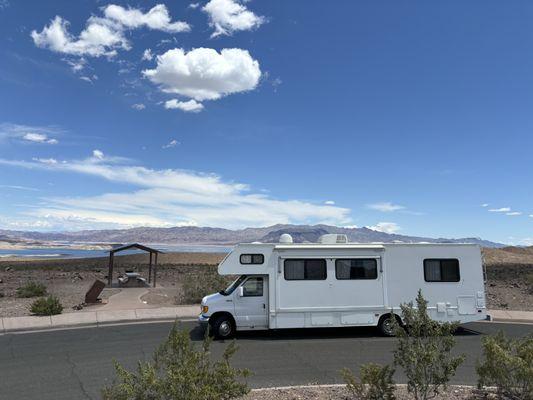 Lake Mead on the way home.