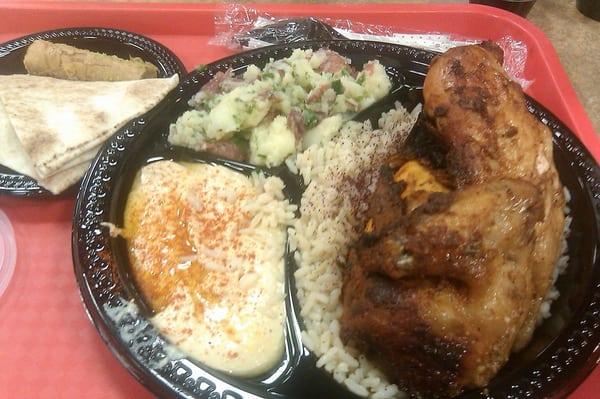 sorry for the cutoff picture, but here's the rotisserie chicken platter