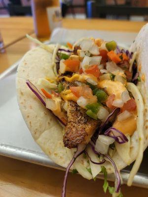 Whitefish grilled taco