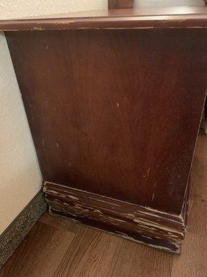 Mold on night stand