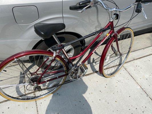 My vintage bike with new tires!