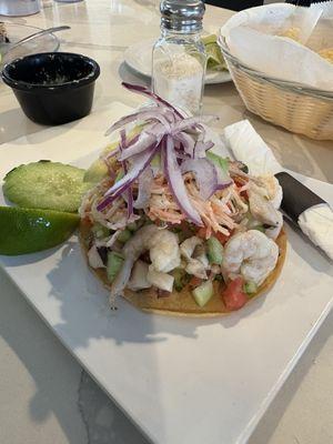 Seafood Tostada